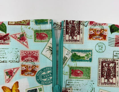 Floral Stamps Catheter Bag Cover with Zipper