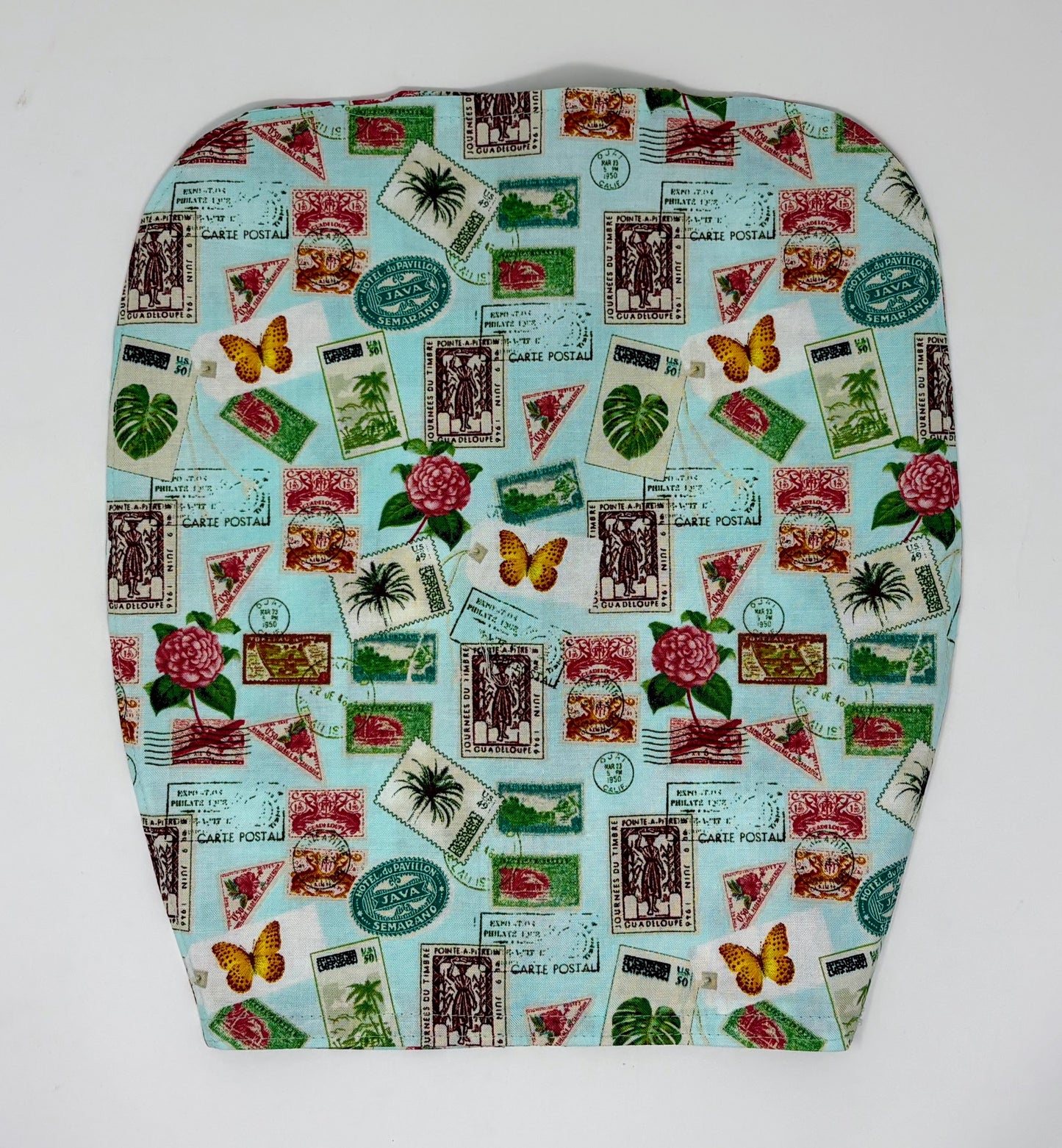 Floral Stamps Catheter Bag Cover with Zipper