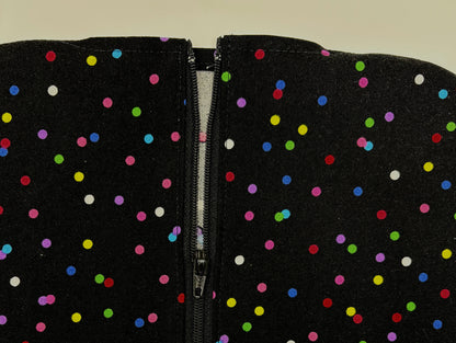 Festive dots catheter bag cover: double hook style