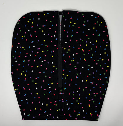 Festive dots catheter bag cover: double hook style