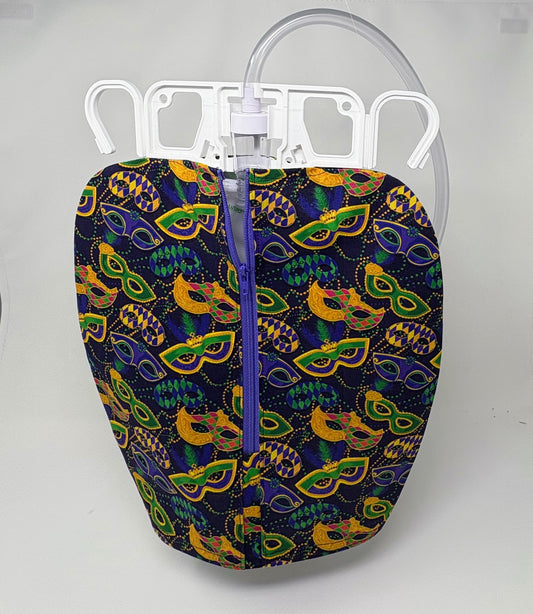 Mardi Gras Catheter Bag Cover