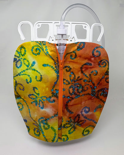Batik Print Catheter Bag Cover