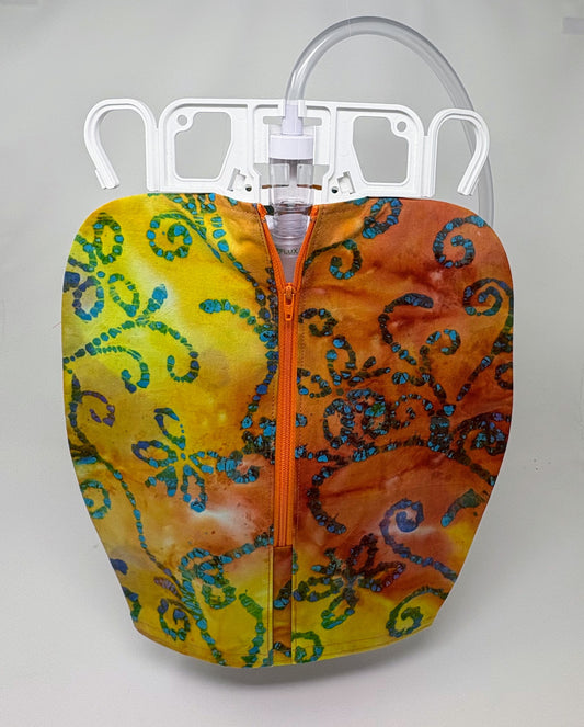Batik Print Catheter Bag Cover
