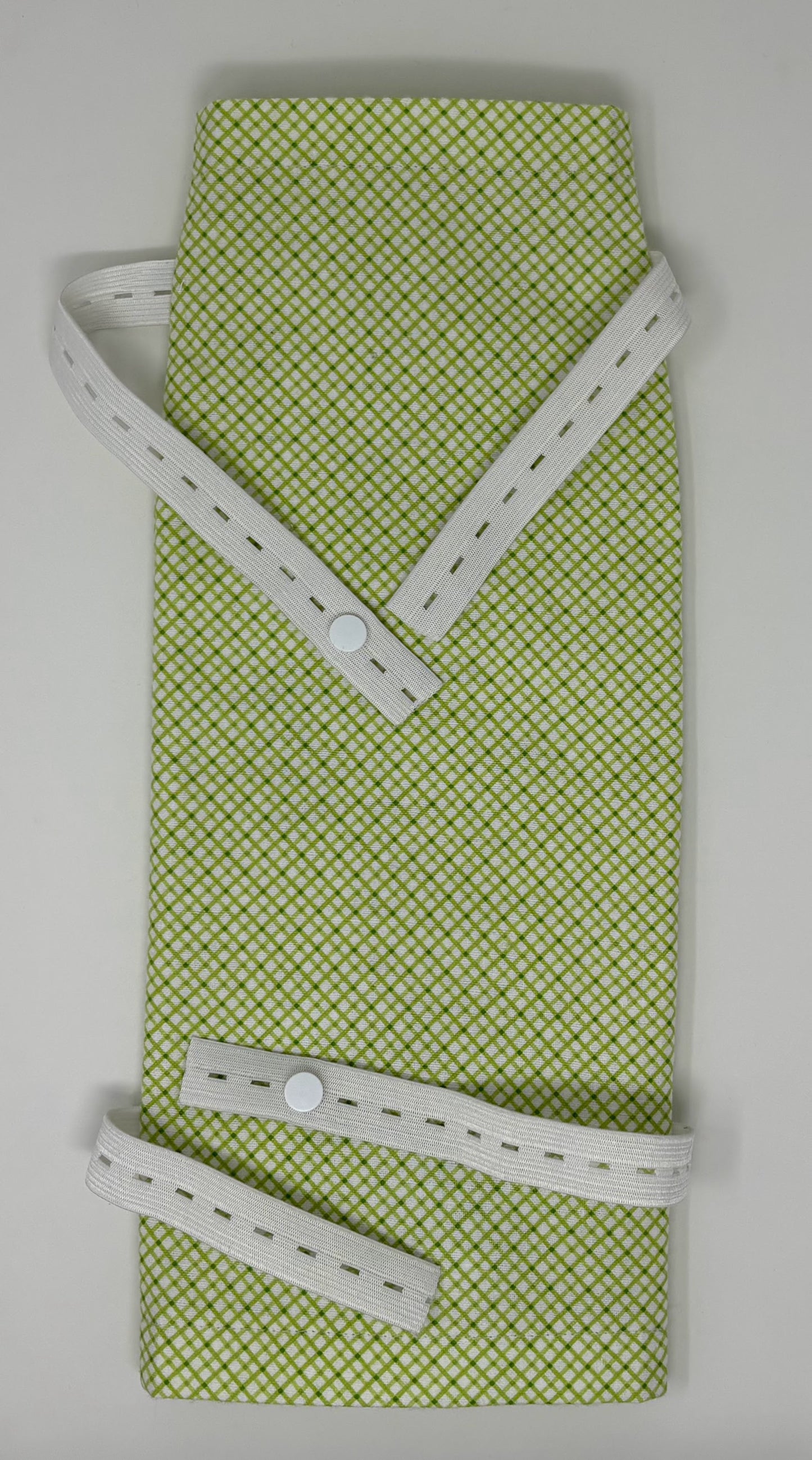 Green flannel leg bag cover for 1000ml