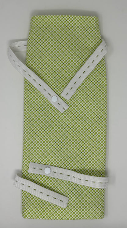 Green flannel leg bag cover for 1000ml