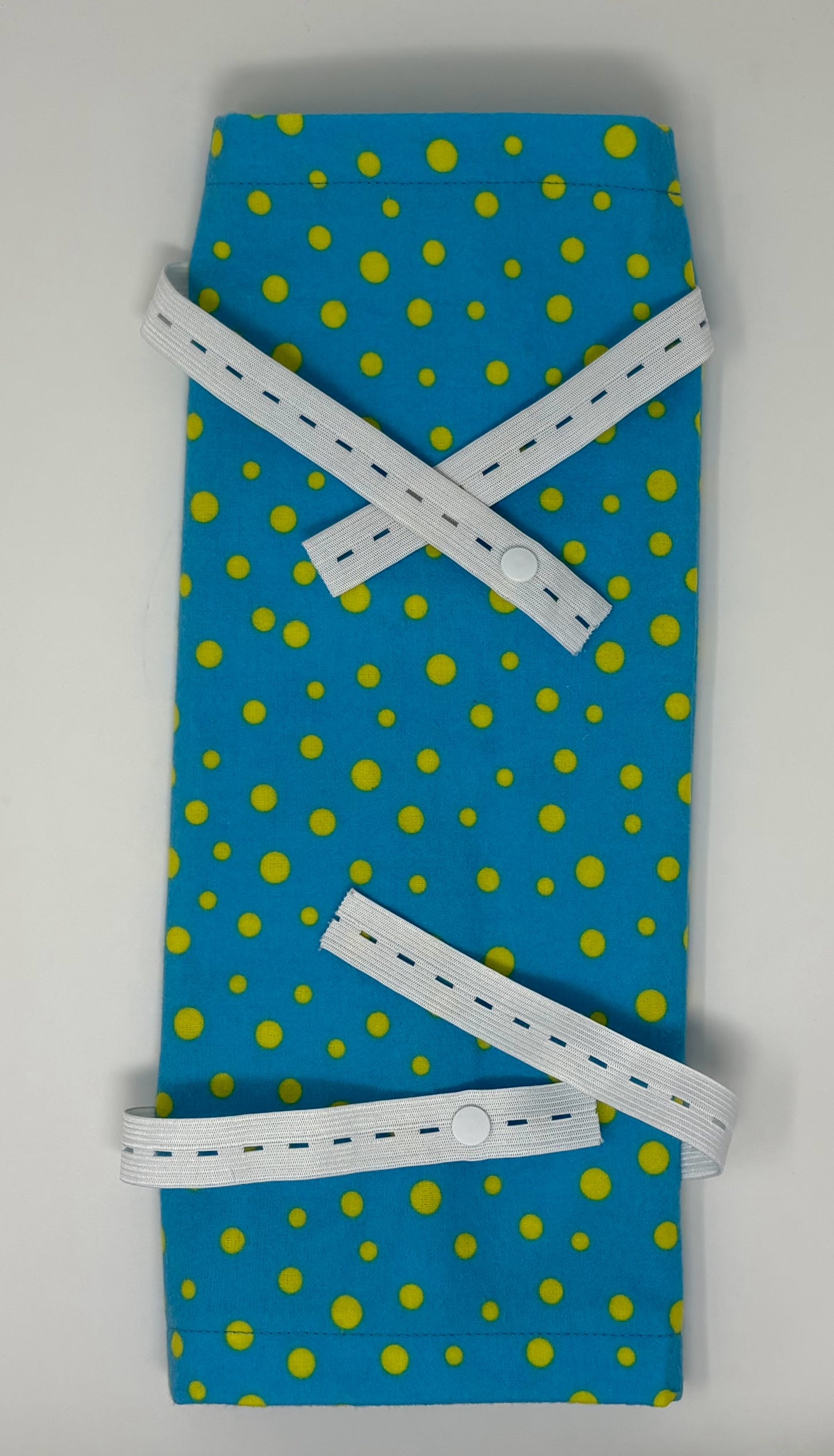 Green Dot Flannel Leg Bag Cover 1000ml volume