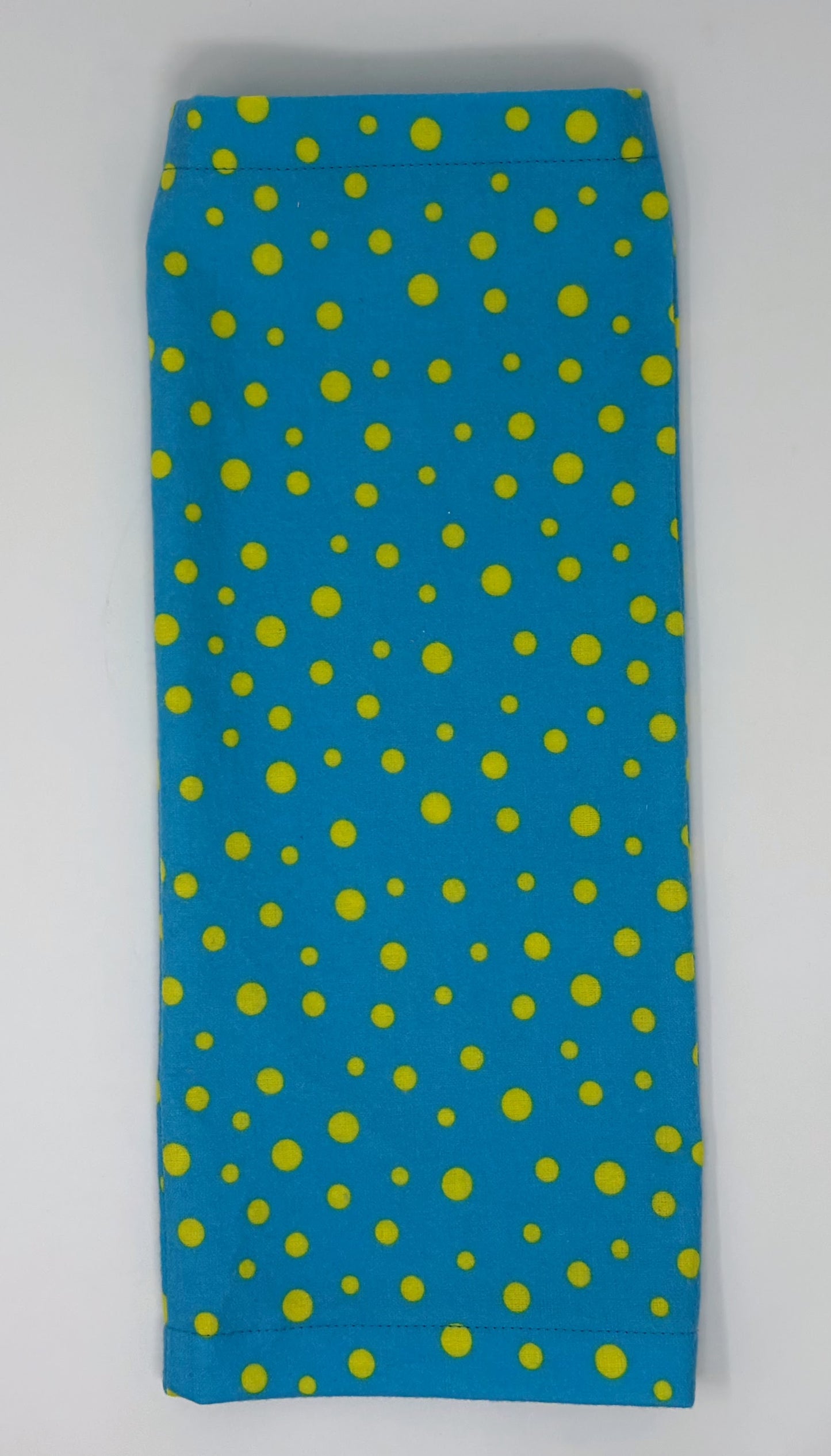 Green Dot Flannel Leg Bag Cover 1000ml volume