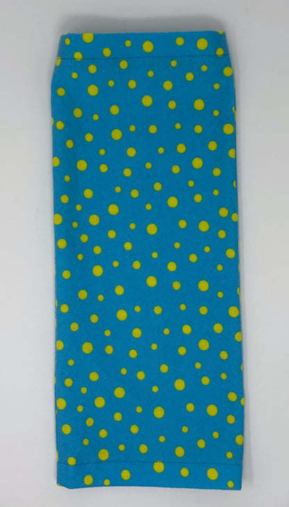 Green Dot Flannel Leg Bag Cover 1000ml volume