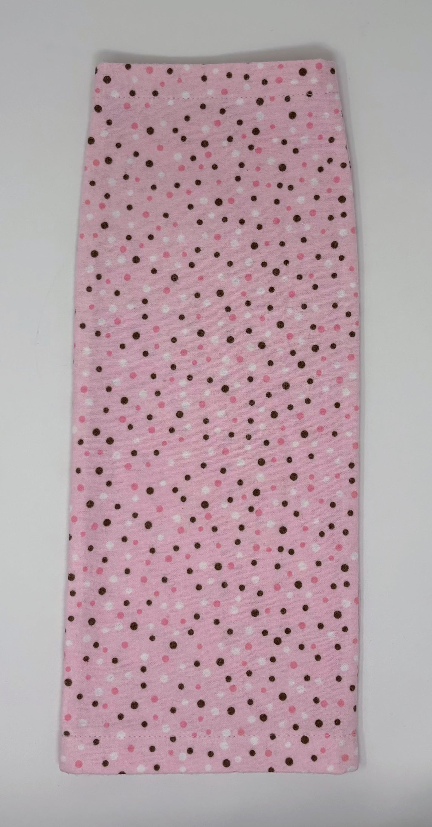 Pink Brown Flannel Leg Bag Cover 1000ml