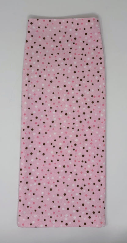 Pink Brown Flannel Leg Bag Cover 1000ml