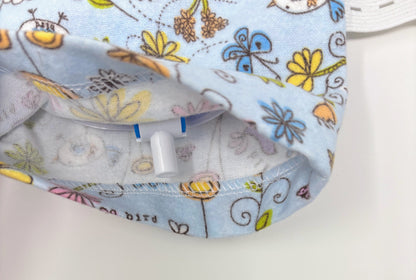 Adorable Soft Blue Flannel Leg Bag Cover 1000ml volume