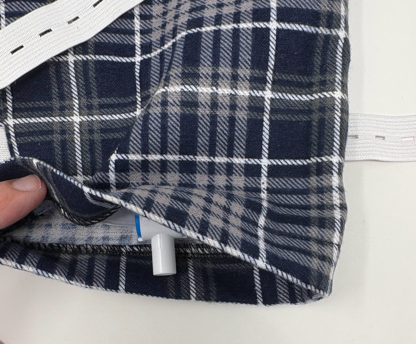 Leg bag cover for 1000ml - Flannel Plaid