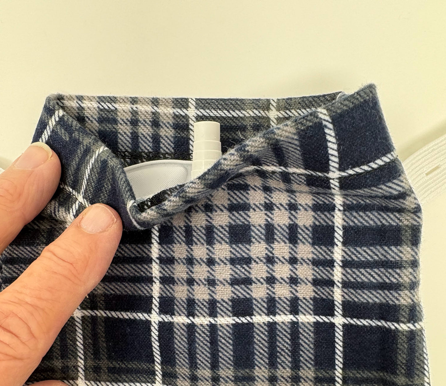 Leg bag cover for 1000ml - Flannel Plaid