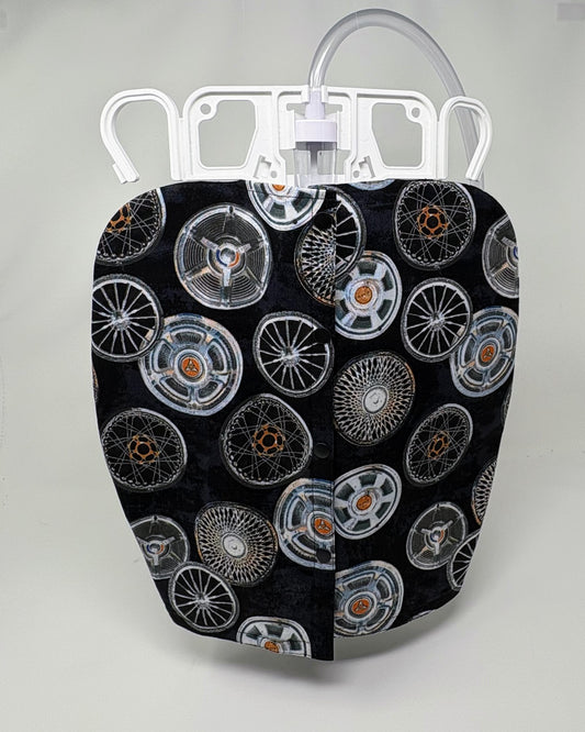 Hubcaps Jacket Style Catheter Bag Cover fits 2000ml double hanger collection bag
