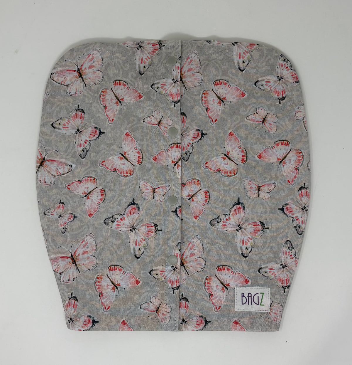 NEW Style Urine drain bag jacket, open front, snap closure. Fits double hanger Bard and Medline 2000ml catheter bags
