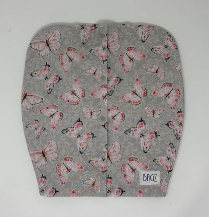 NEW Style Urine drain bag jacket, open front, snap closure. Fits double hanger Bard and Medline 2000ml catheter bags