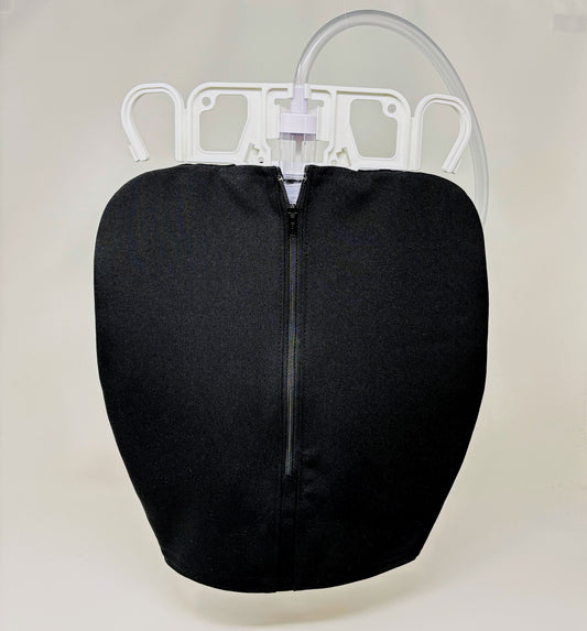 Modist black catheter bag cover for double hanger - Polyester ease of care