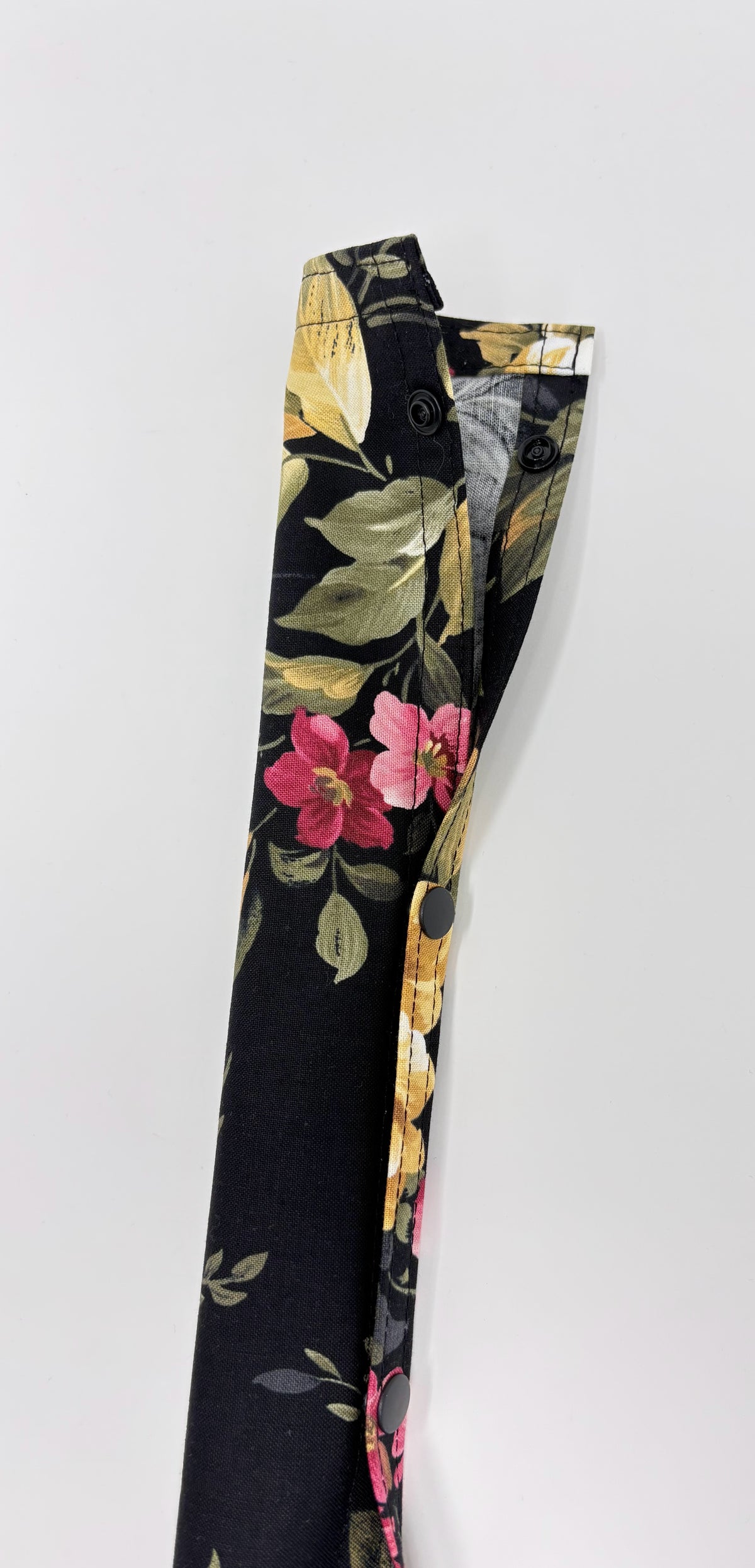 Floral Catheter Bag Cover with snap around tubing cover: Private, keep out of public view