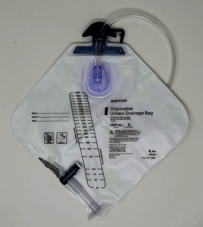 McKesson Catheter Bag Cover 2000ml single hanger front zip closure